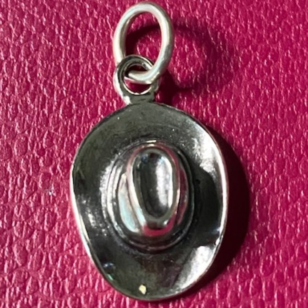 New! Sterling Silver Cowboy Hat Charm